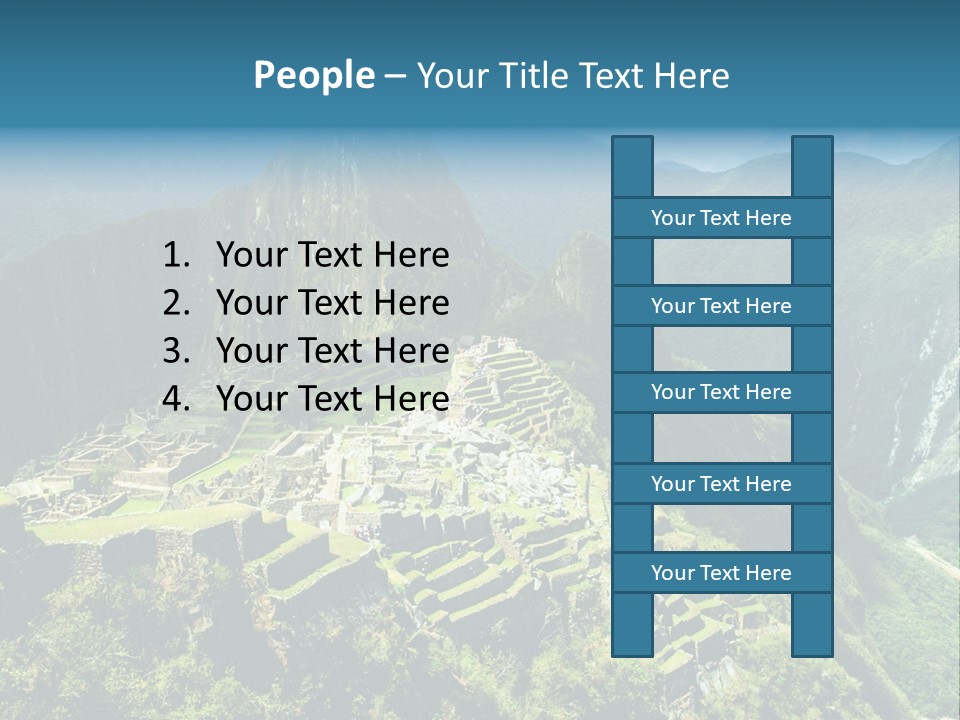 A View Of A Mountain With A Valley In The Background PowerPoint Template
