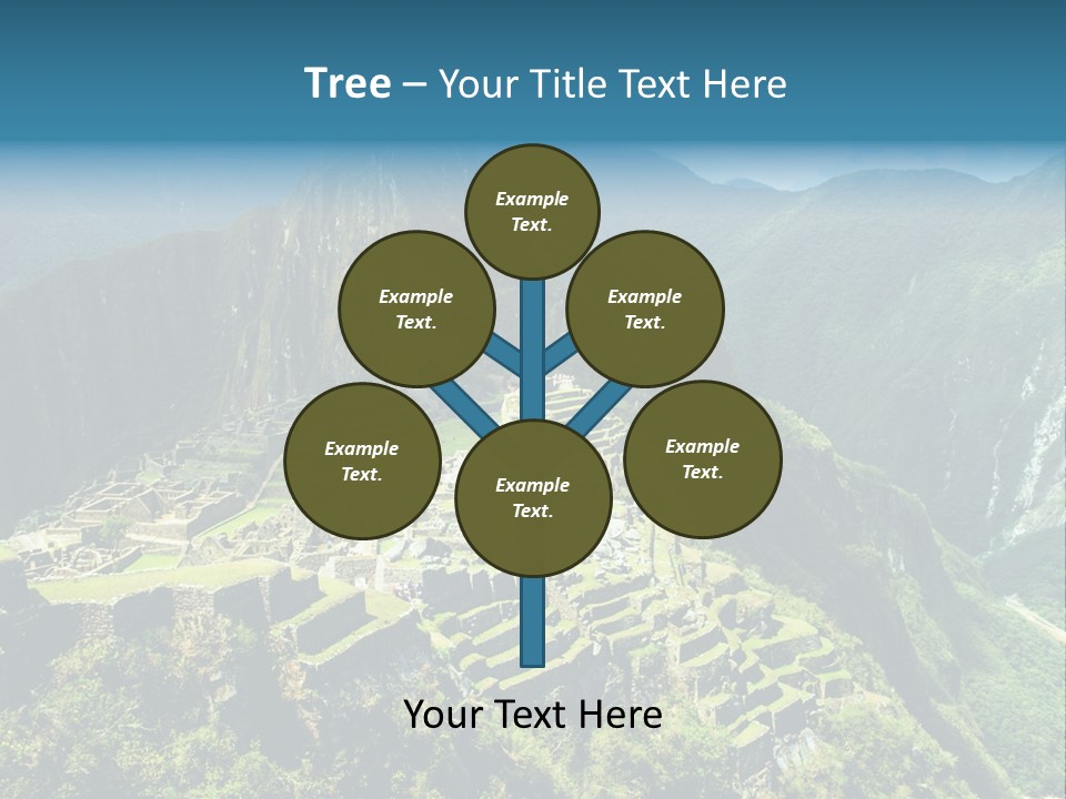 A View Of A Mountain With A Valley In The Background PowerPoint Template