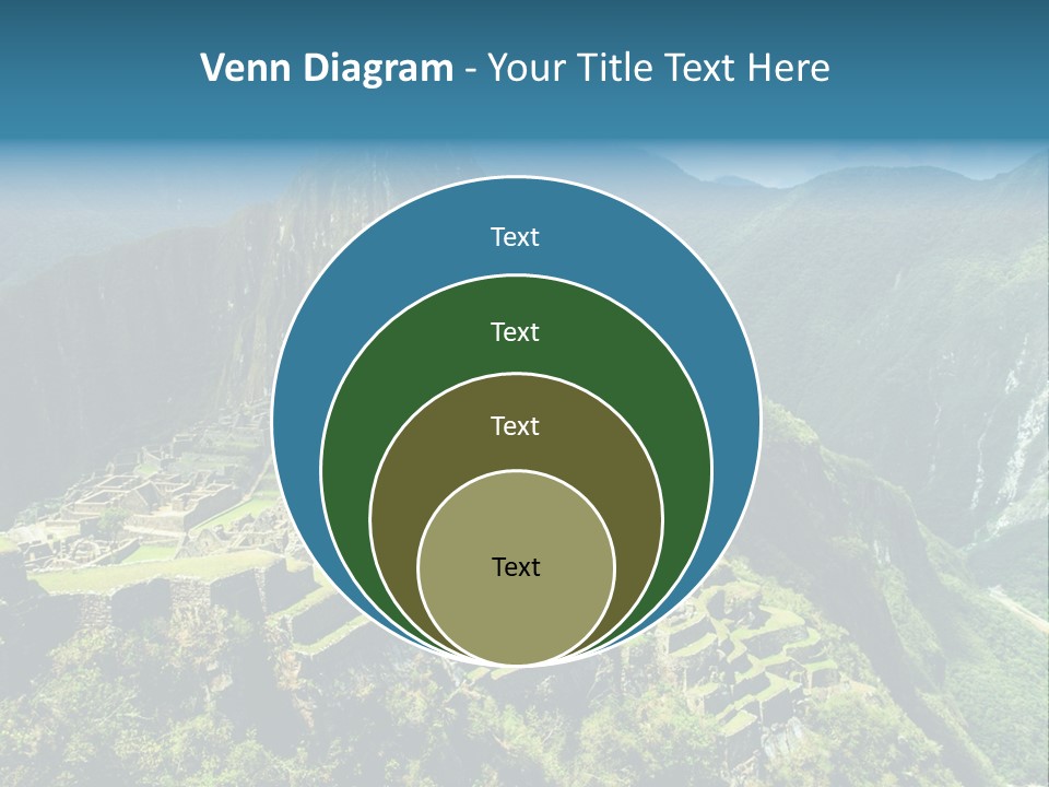 A View Of A Mountain With A Valley In The Background PowerPoint Template