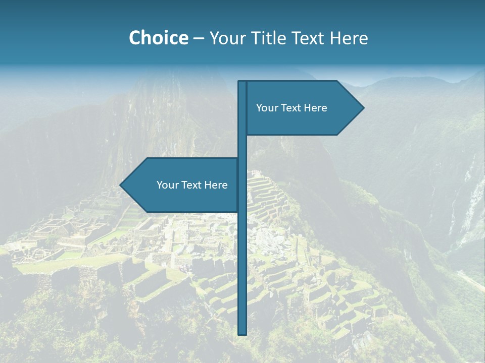 A View Of A Mountain With A Valley In The Background PowerPoint Template