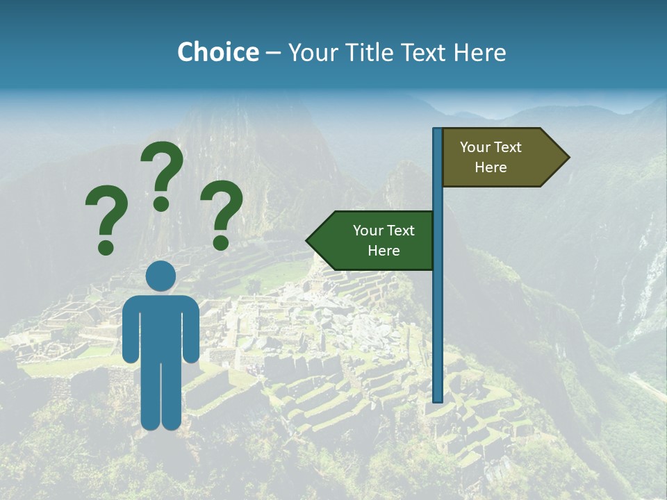 A View Of A Mountain With A Valley In The Background PowerPoint Template