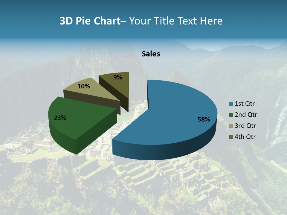 A View Of A Mountain With A Valley In The Background PowerPoint Template