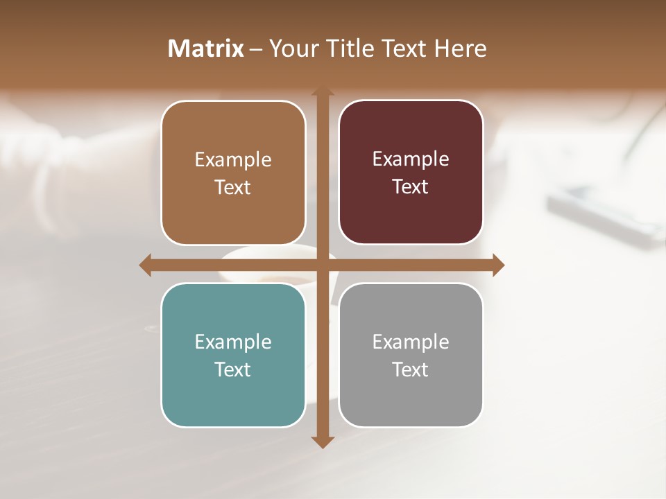 A Person Sitting At A Table With A Tablet PowerPoint Template