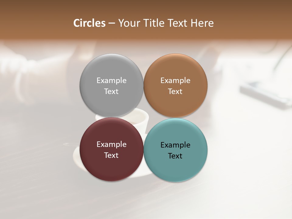 A Person Sitting At A Table With A Tablet PowerPoint Template