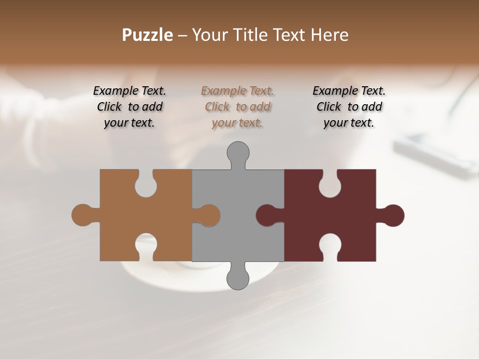 A Person Sitting At A Table With A Tablet PowerPoint Template