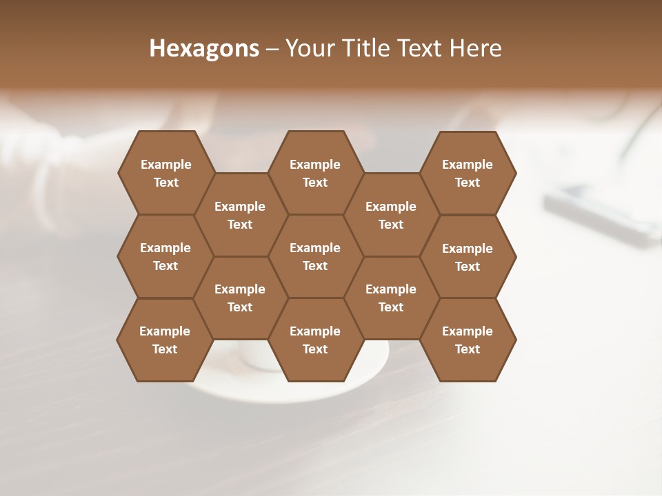 A Person Sitting At A Table With A Tablet PowerPoint Template