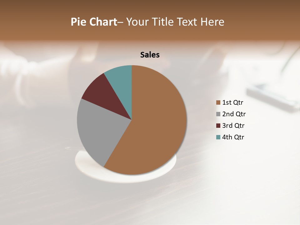 A Person Sitting At A Table With A Tablet PowerPoint Template