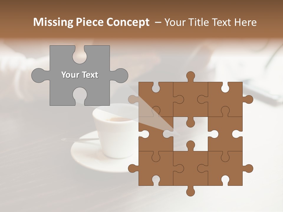 A Person Sitting At A Table With A Tablet PowerPoint Template