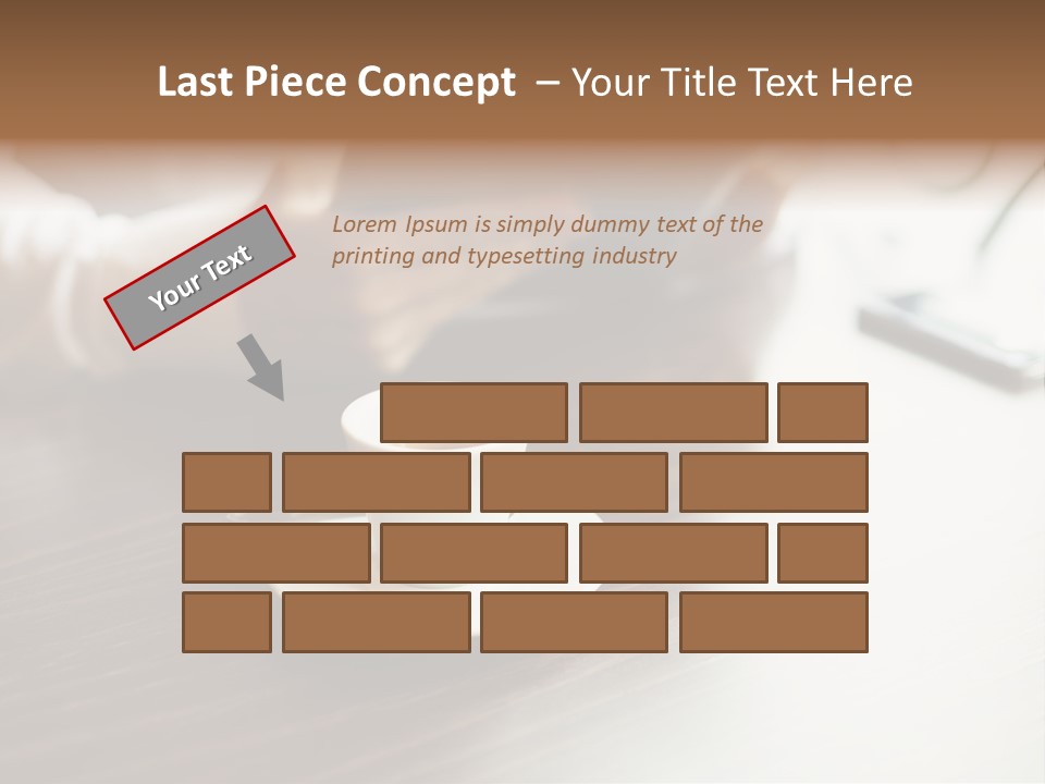 A Person Sitting At A Table With A Tablet PowerPoint Template