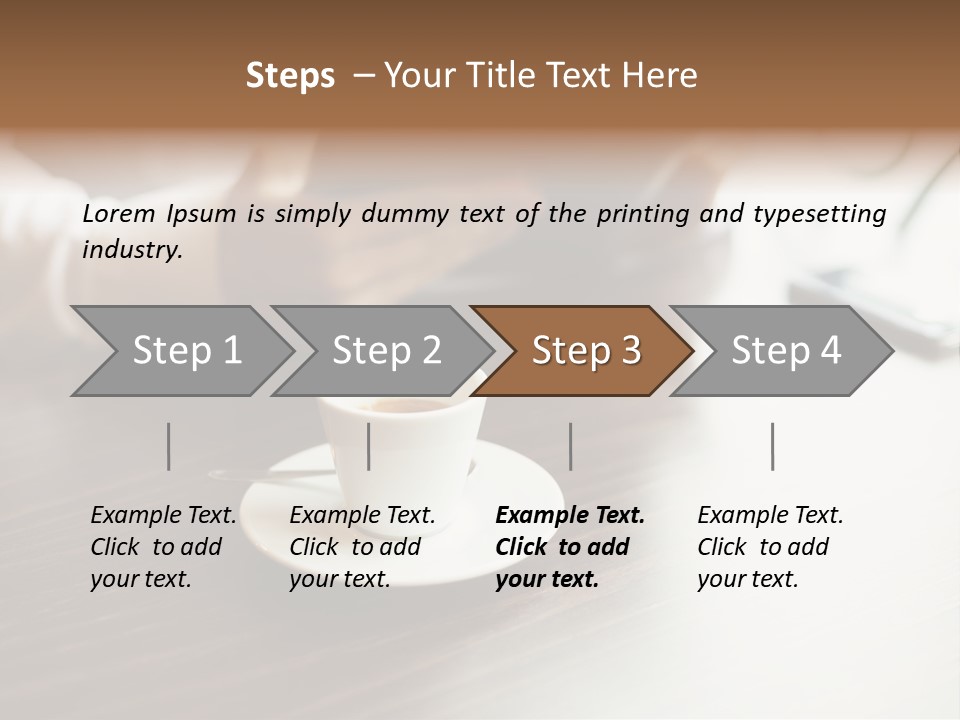 A Person Sitting At A Table With A Tablet PowerPoint Template