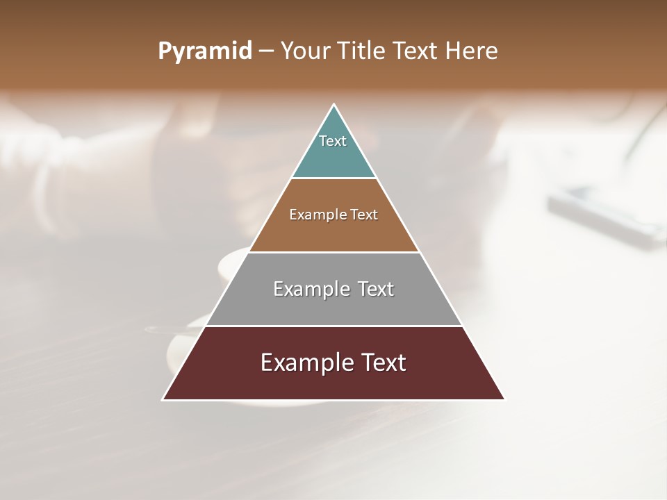 A Person Sitting At A Table With A Tablet PowerPoint Template