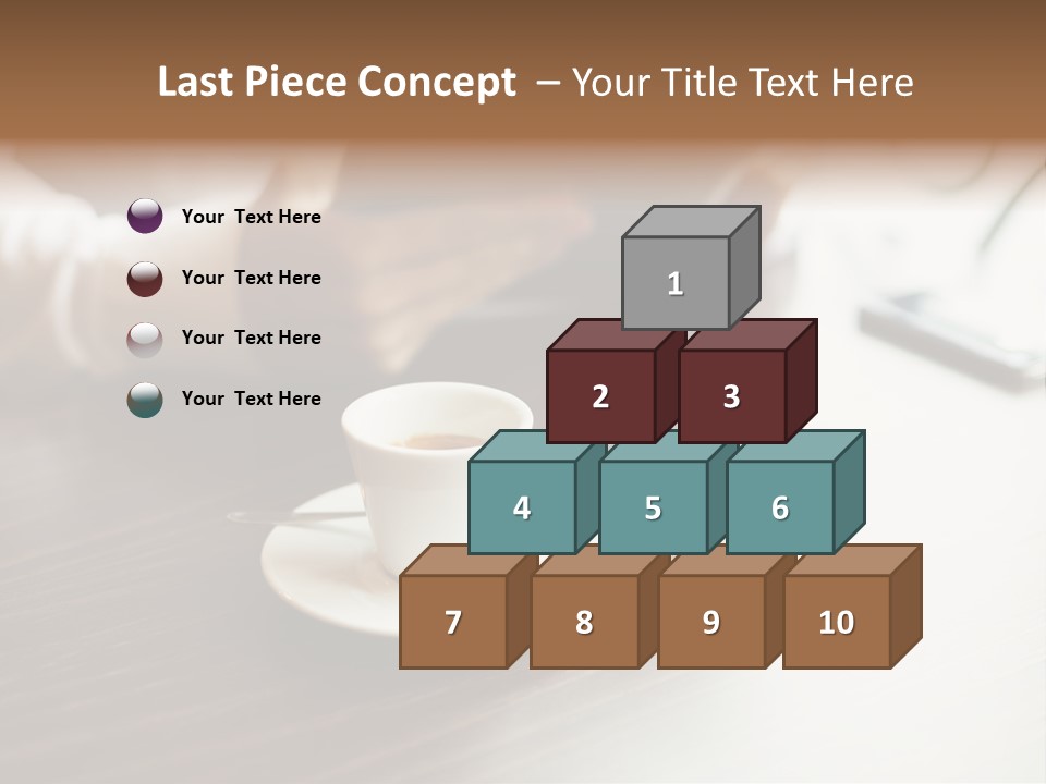 A Person Sitting At A Table With A Tablet PowerPoint Template