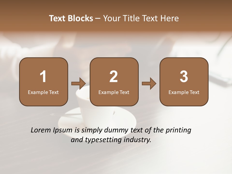 A Person Sitting At A Table With A Tablet PowerPoint Template