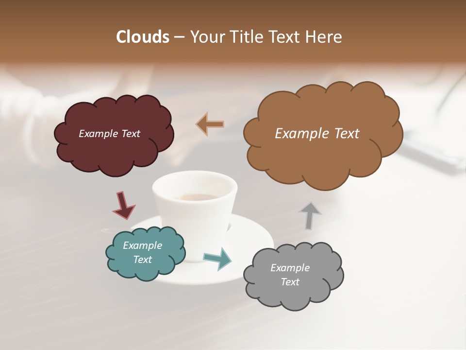 A Person Sitting At A Table With A Tablet PowerPoint Template