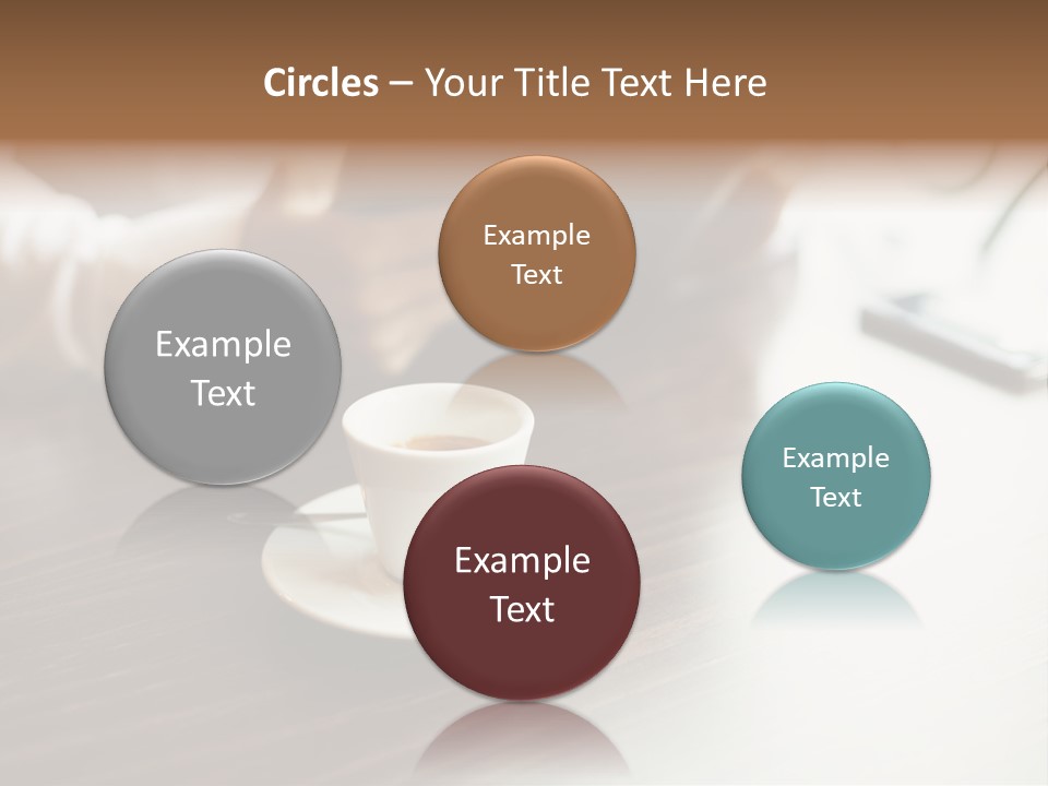 A Person Sitting At A Table With A Tablet PowerPoint Template