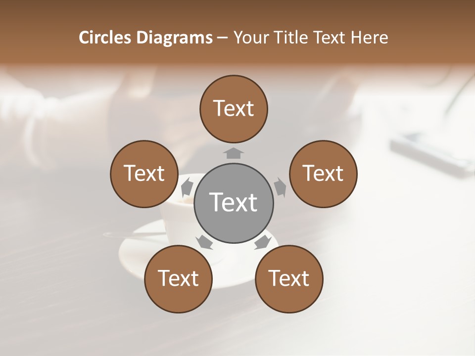 A Person Sitting At A Table With A Tablet PowerPoint Template