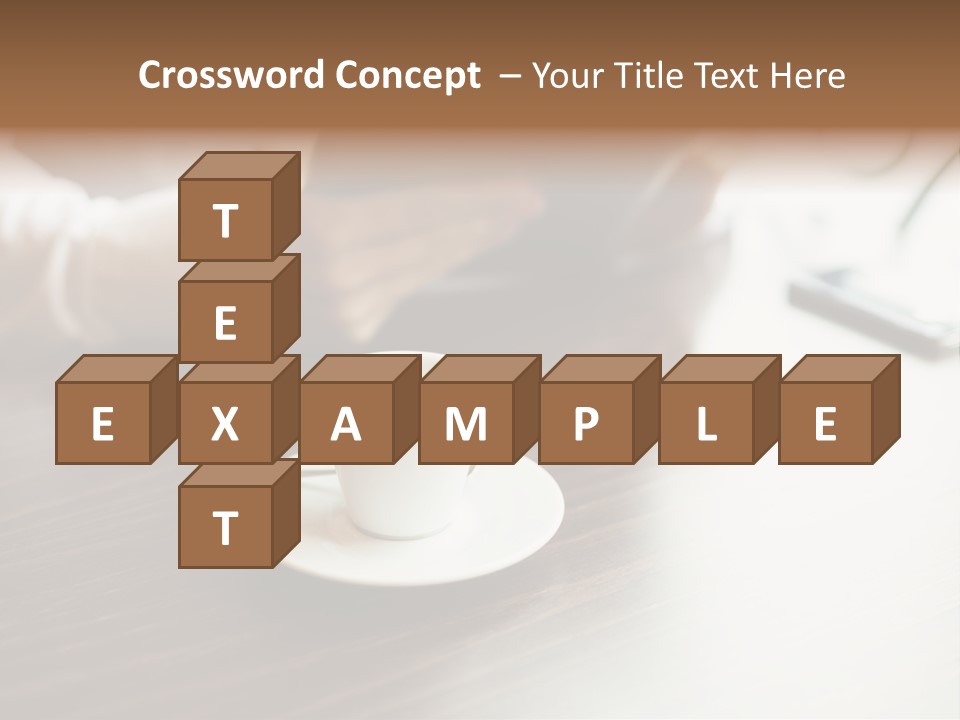 A Person Sitting At A Table With A Tablet PowerPoint Template