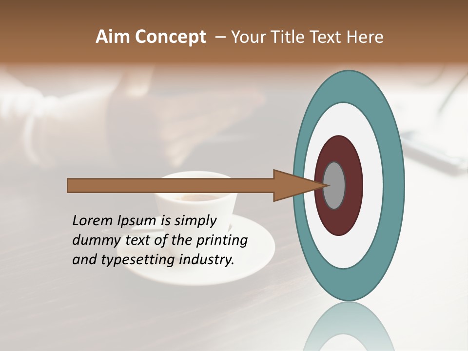 A Person Sitting At A Table With A Tablet PowerPoint Template