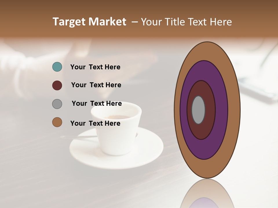 A Person Sitting At A Table With A Tablet PowerPoint Template