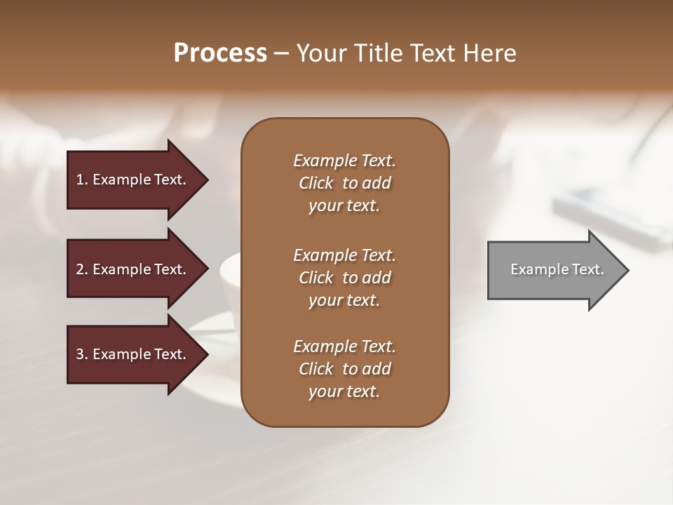 A Person Sitting At A Table With A Tablet PowerPoint Template
