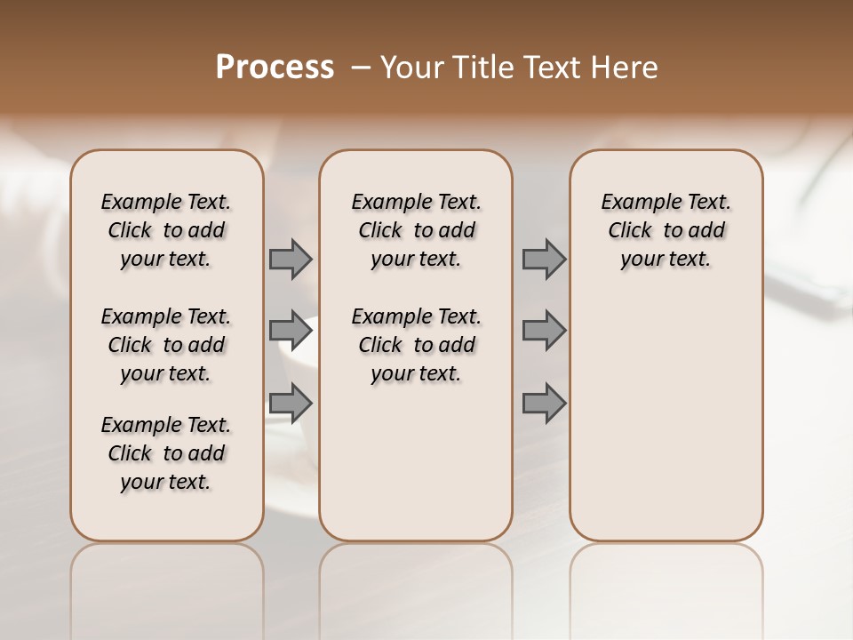 A Person Sitting At A Table With A Tablet PowerPoint Template