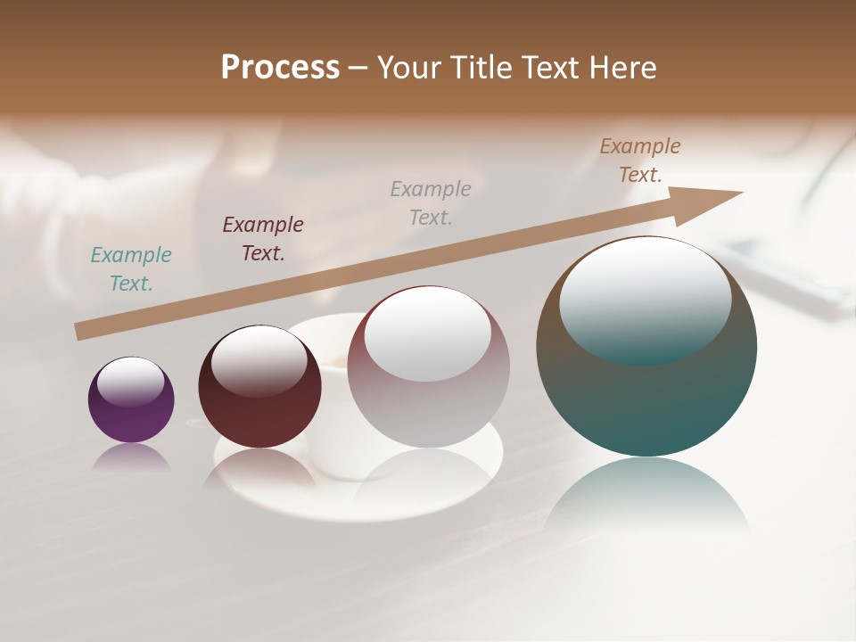 A Person Sitting At A Table With A Tablet PowerPoint Template