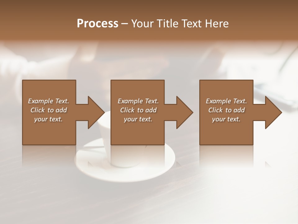 A Person Sitting At A Table With A Tablet PowerPoint Template