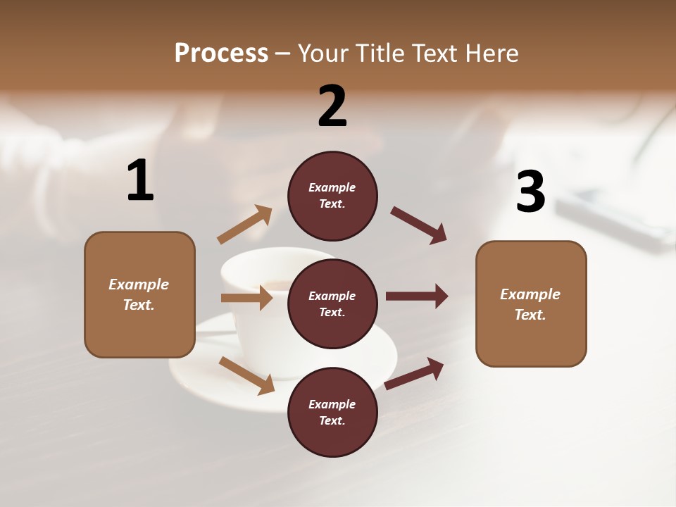 A Person Sitting At A Table With A Tablet PowerPoint Template