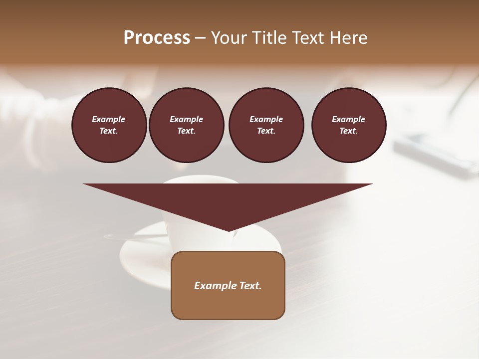 A Person Sitting At A Table With A Tablet PowerPoint Template