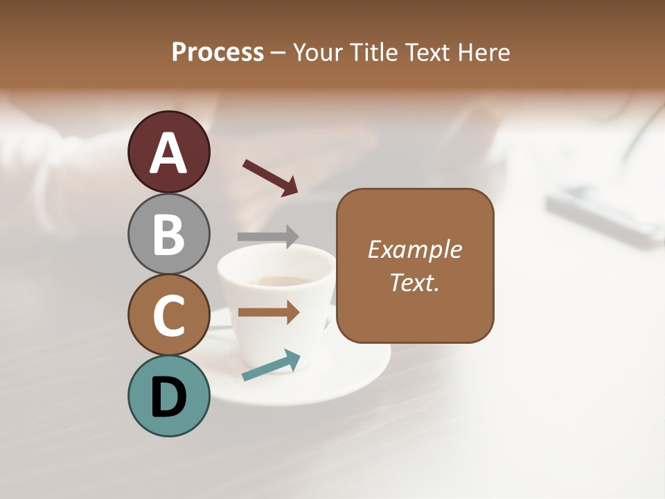 A Person Sitting At A Table With A Tablet PowerPoint Template