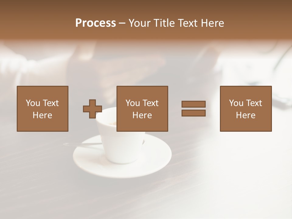 A Person Sitting At A Table With A Tablet PowerPoint Template