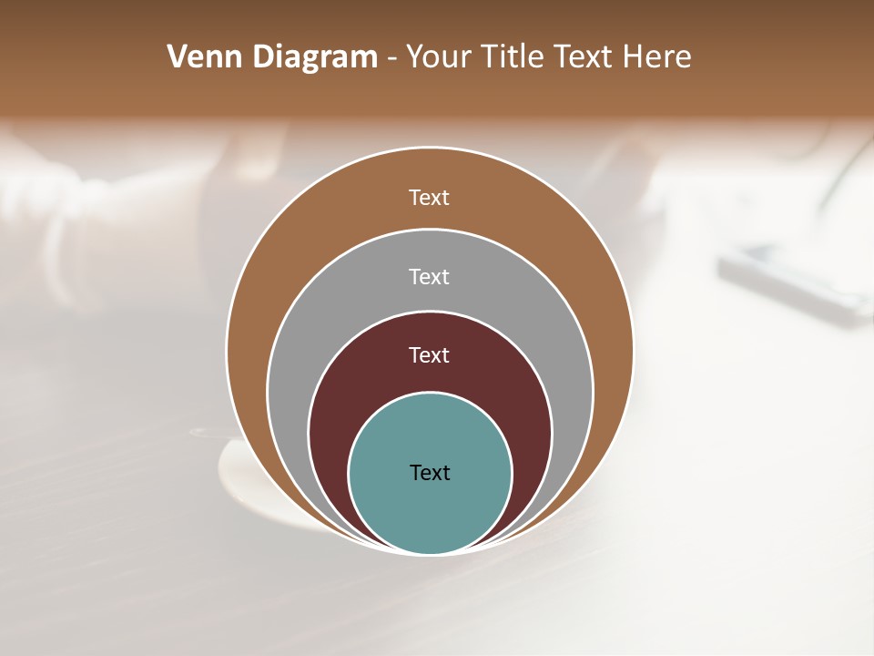 A Person Sitting At A Table With A Tablet PowerPoint Template