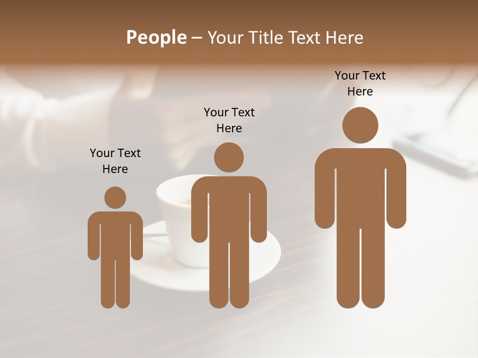 A Person Sitting At A Table With A Tablet PowerPoint Template