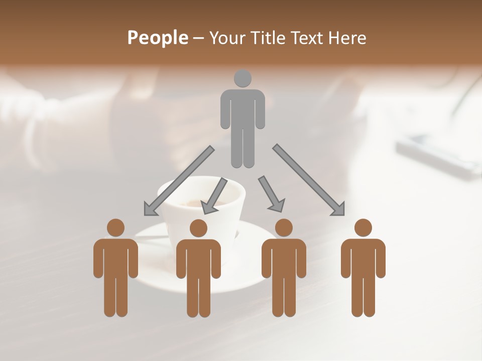 A Person Sitting At A Table With A Tablet PowerPoint Template