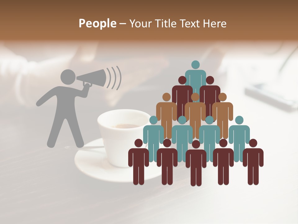 A Person Sitting At A Table With A Tablet PowerPoint Template