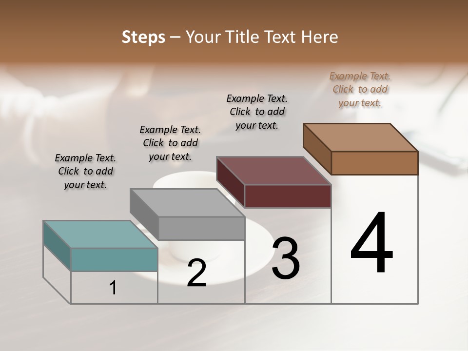 A Person Sitting At A Table With A Tablet PowerPoint Template