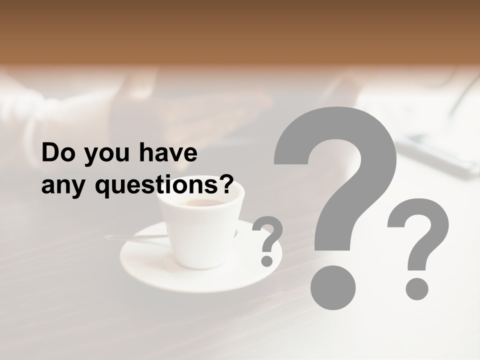 A Person Sitting At A Table With A Tablet PowerPoint Template