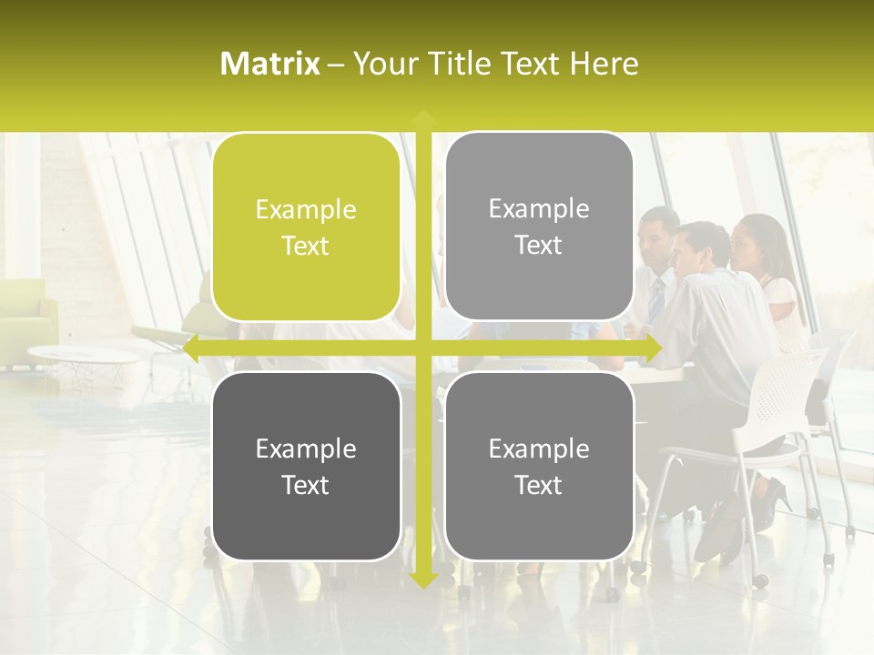 A Group Of People Sitting Around A Table Talking PowerPoint Template