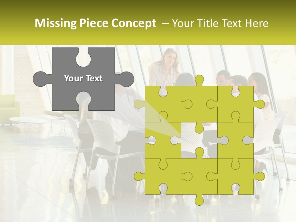 A Group Of People Sitting Around A Table Talking PowerPoint Template