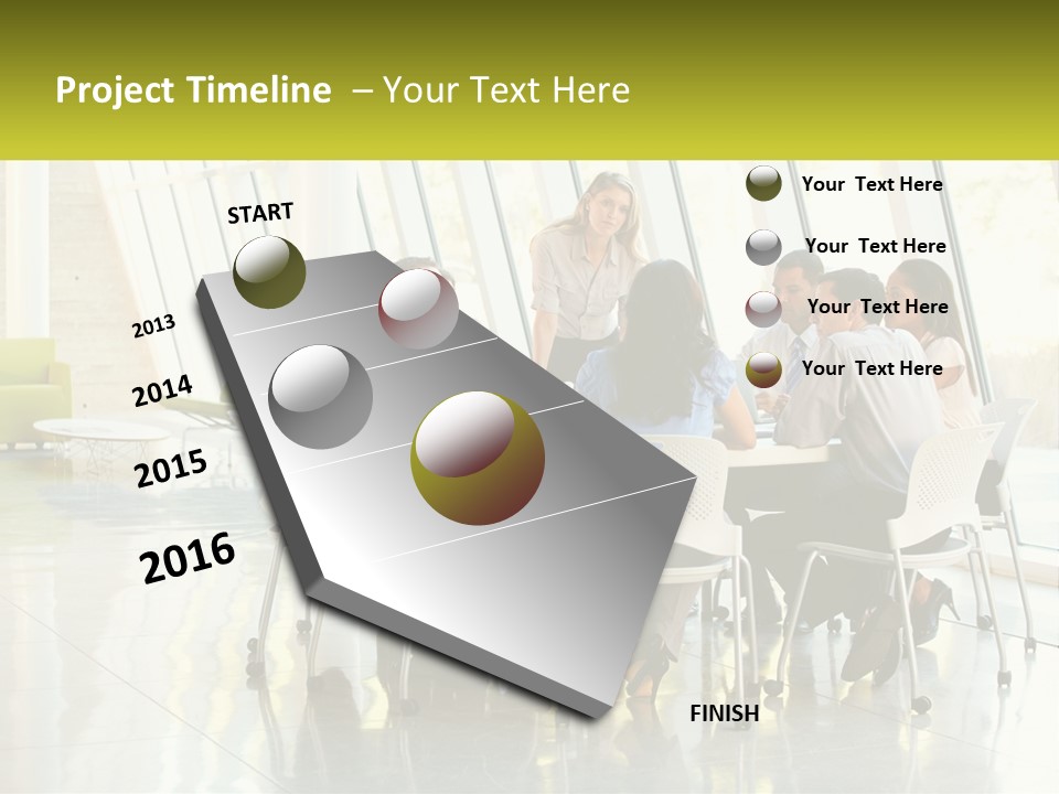 A Group Of People Sitting Around A Table Talking PowerPoint Template