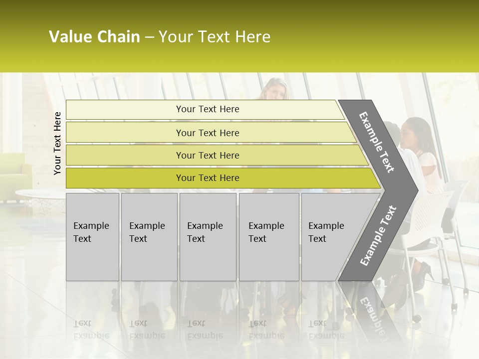 A Group Of People Sitting Around A Table Talking PowerPoint Template