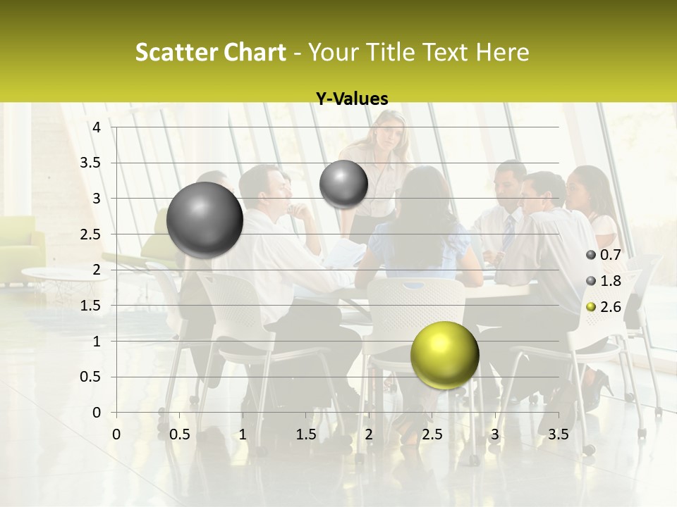 A Group Of People Sitting Around A Table Talking PowerPoint Template