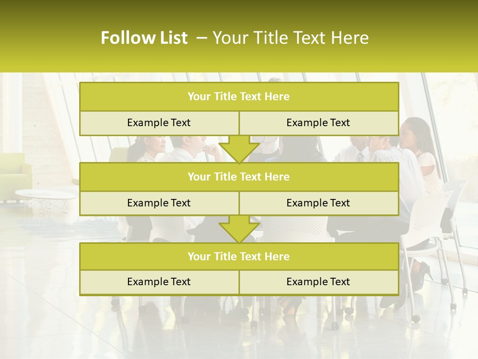 A Group Of People Sitting Around A Table Talking PowerPoint Template