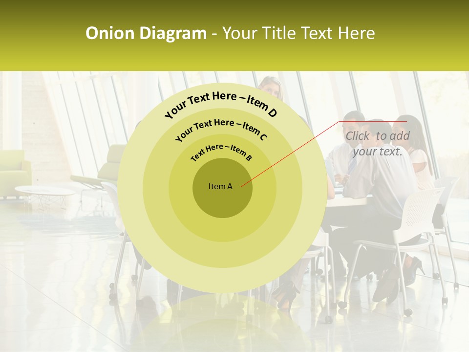 A Group Of People Sitting Around A Table Talking PowerPoint Template