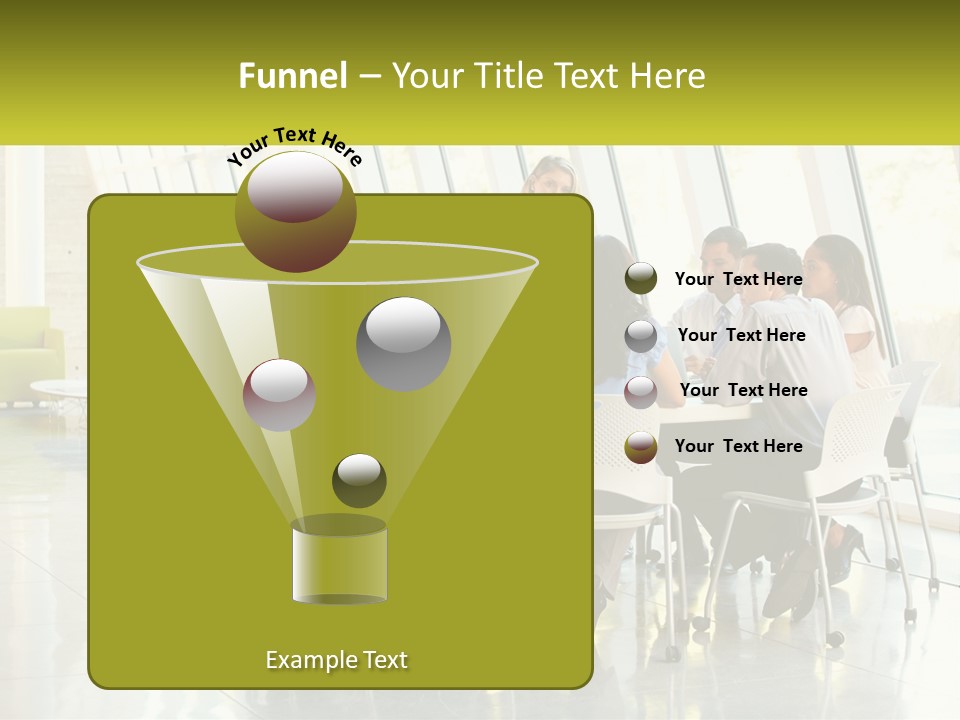 A Group Of People Sitting Around A Table Talking PowerPoint Template