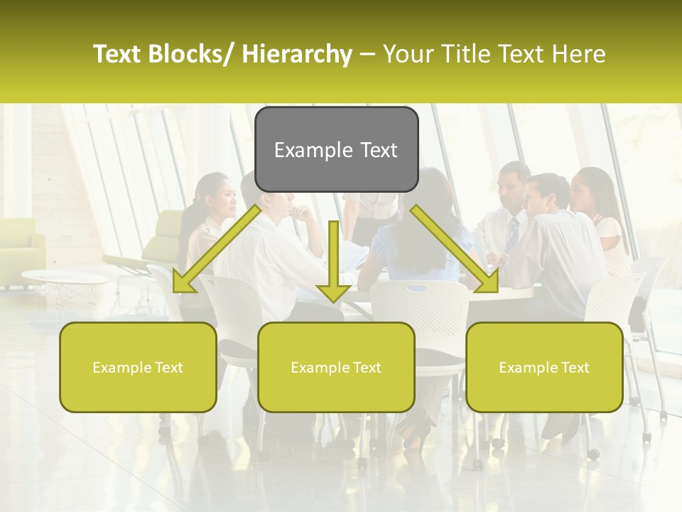 A Group Of People Sitting Around A Table Talking PowerPoint Template