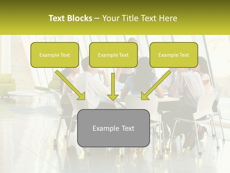 A Group Of People Sitting Around A Table Talking PowerPoint Template