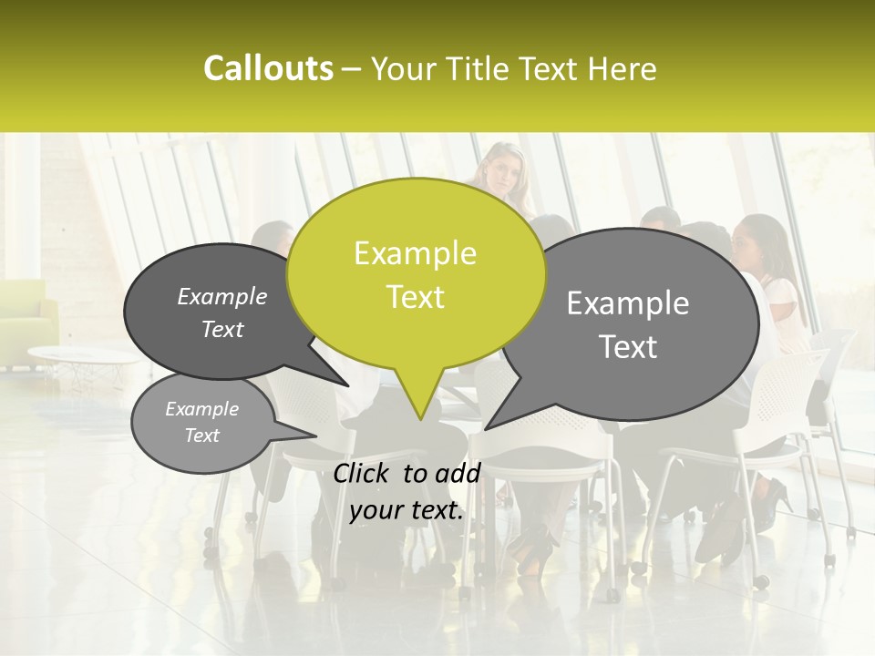 A Group Of People Sitting Around A Table Talking PowerPoint Template