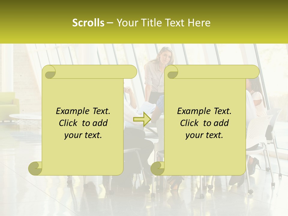 A Group Of People Sitting Around A Table Talking PowerPoint Template