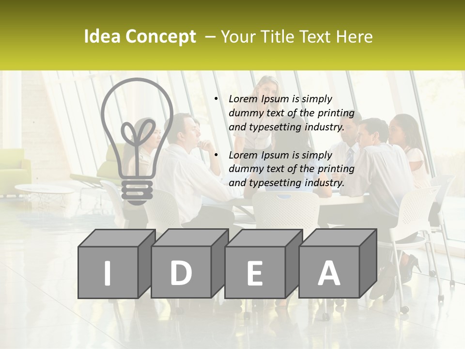 A Group Of People Sitting Around A Table Talking PowerPoint Template